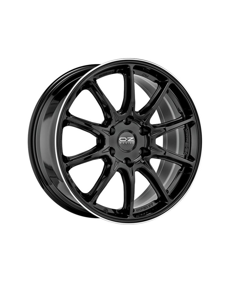 Jante ALU, OZ Hyper XT HLT  Noir brillant ,Liseré poli 9X20 6/139.70 ET38, Alésage 67.1