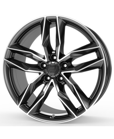 Jante ALU, Wheelworld - 2DRV WH40 DGMP+  Dark Gunmetal ,Face polie 8X18 5/112 ET25, Alésage 66.6