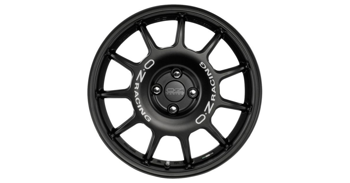 Jante ALU, OZ LEGGENDA Noir mat , Lettrage blanc 7X17 4/108 ET25, Alésage 75