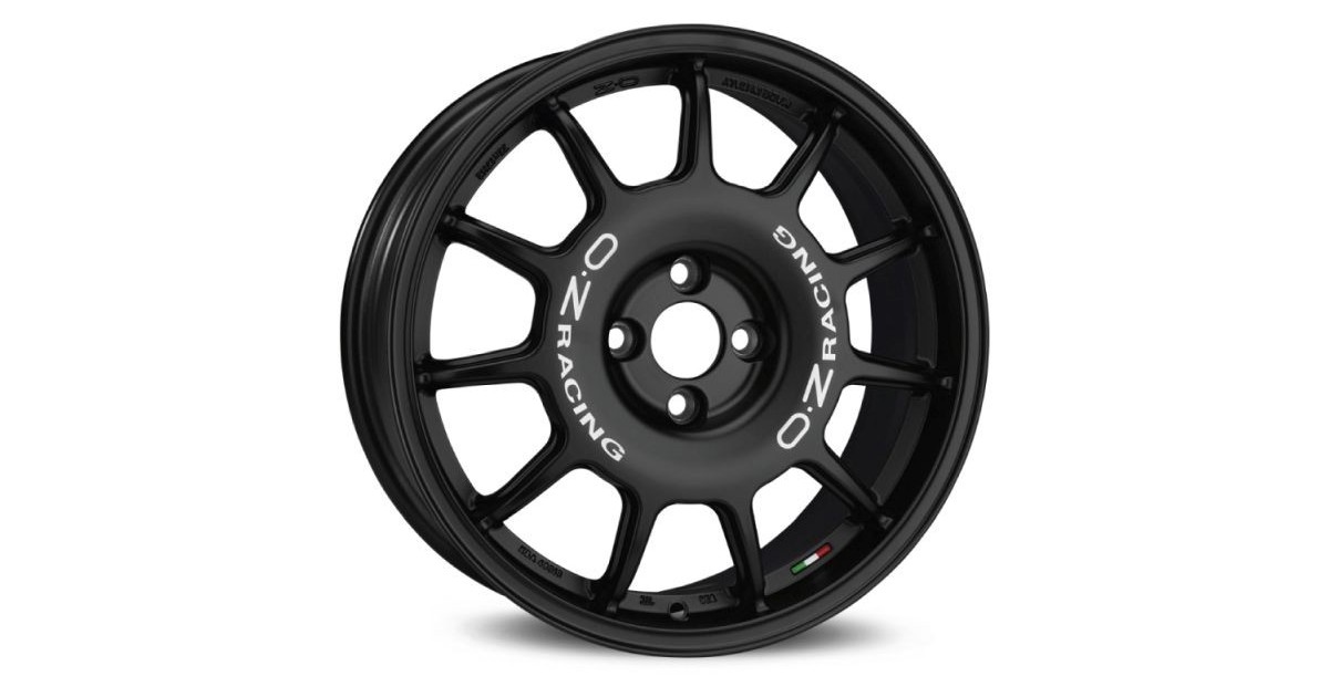 Jante ALU, OZ LEGGENDA Noir mat , Lettrage blanc 7X17 4/100 ET37, Alésage 68