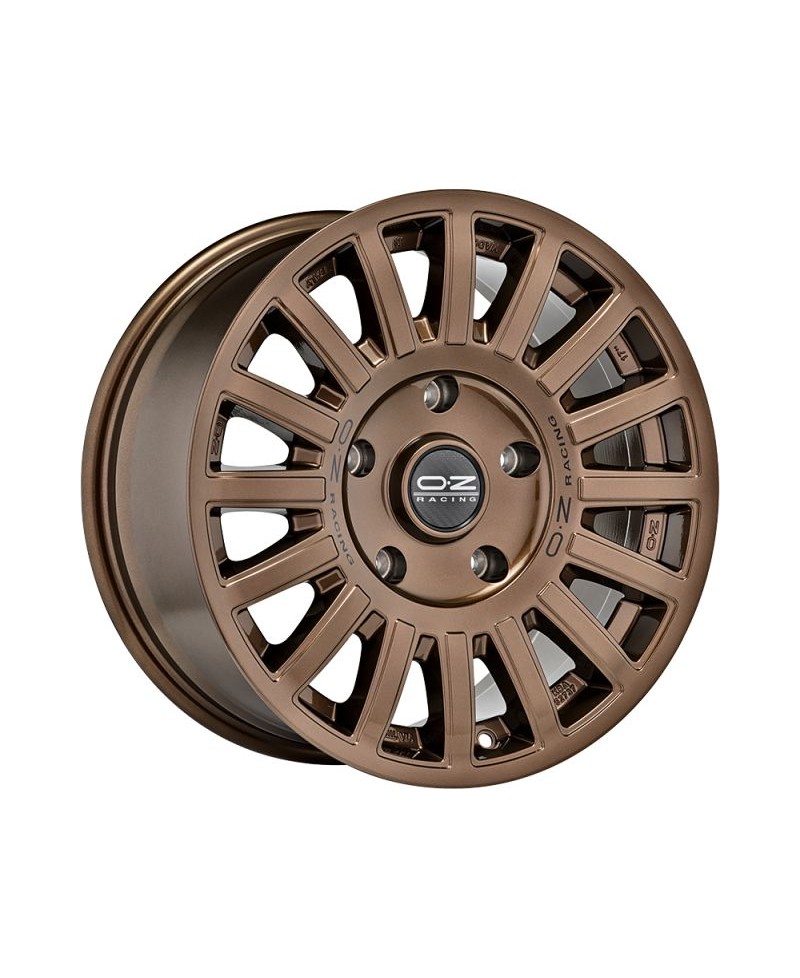 Jante ALU, OZ Rally  Bronze brillant , Lettrage noir 8X17 5/120 ET35, Alésage 65.1