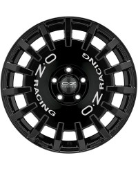Jante ALU, OZ RALLY Noir brillant ,Lettrage argent 8X19 5/108 ET42, Alésage 75