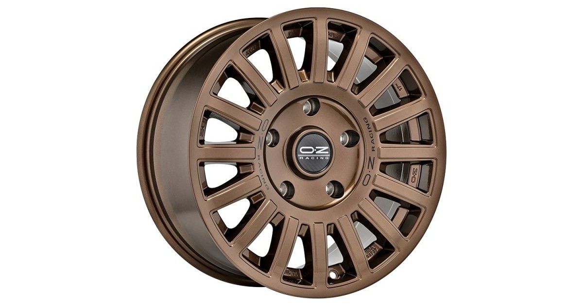 Jante ALU, OZ Rally  Bronze brillant , Lettrage noir 8X17 5/114.3 ET40, Alésage 79