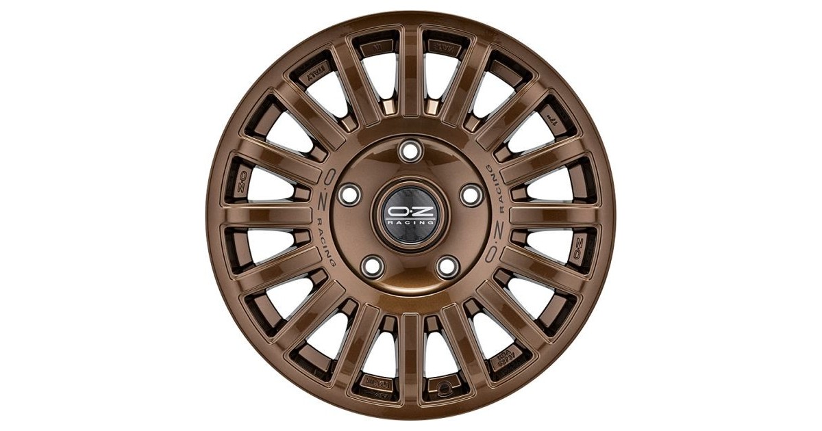 Jante ALU, OZ Rally  Bronze brillant , Lettrage noir 8X17 5/114.3 ET40, Alésage 79