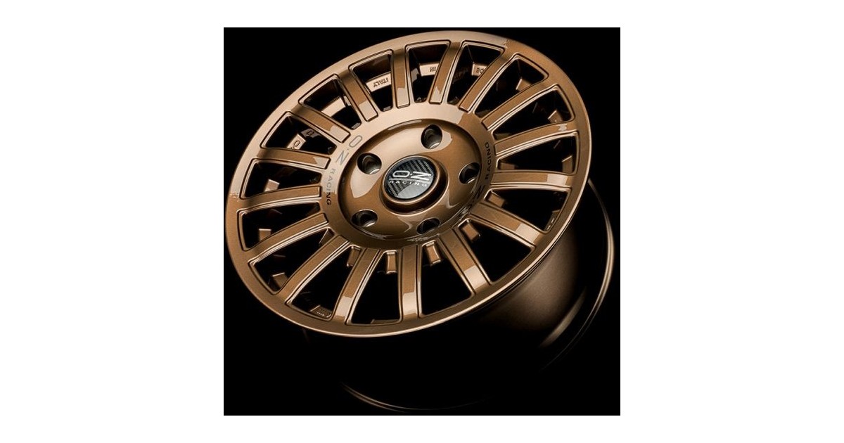 Jante ALU, OZ Rally  Bronze brillant , Lettrage noir 8X17 5/114.3 ET40, Alésage 79