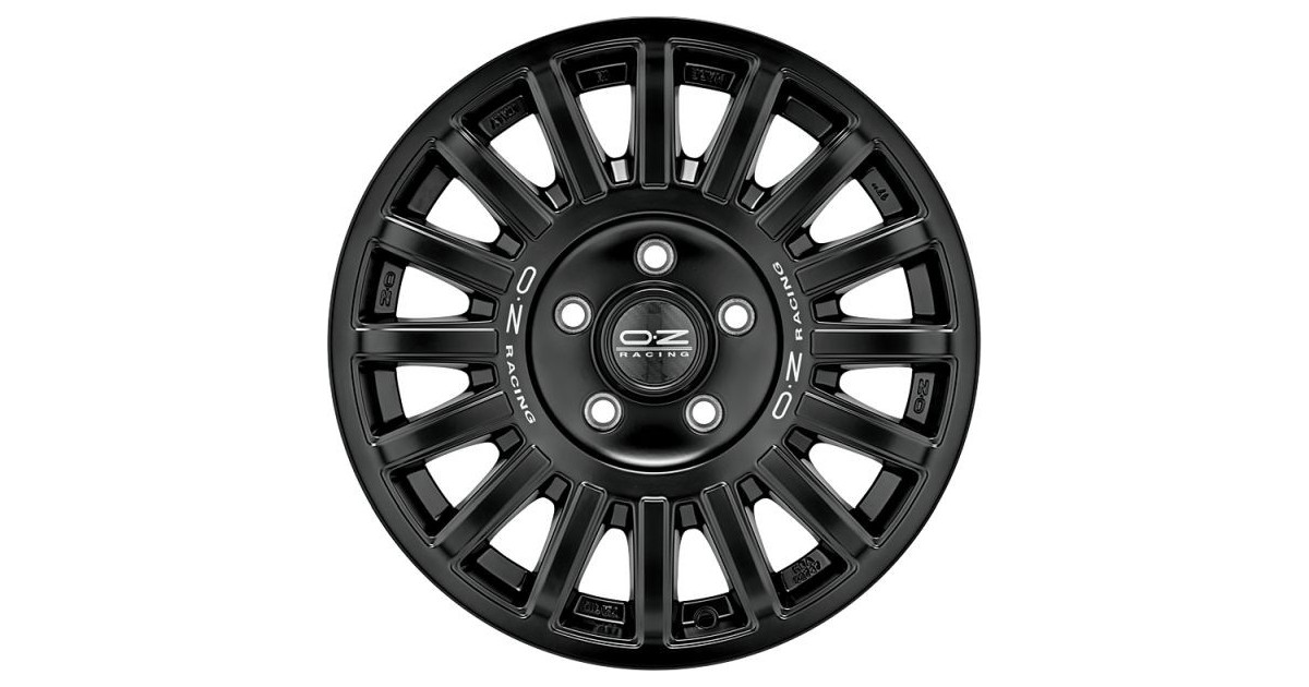 Jante ALU, OZ RALLY RAID MATT BLACK+SILVER LETTERING 8X17 5/112 ET35, Alésage 79