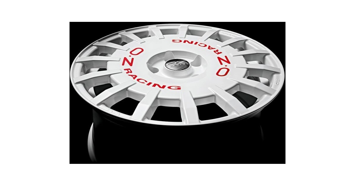 Jante ALU, OZ  RALLY RACING  WHITE + RED LETTER 8X17 5/100 ET35, Alésage 68.1