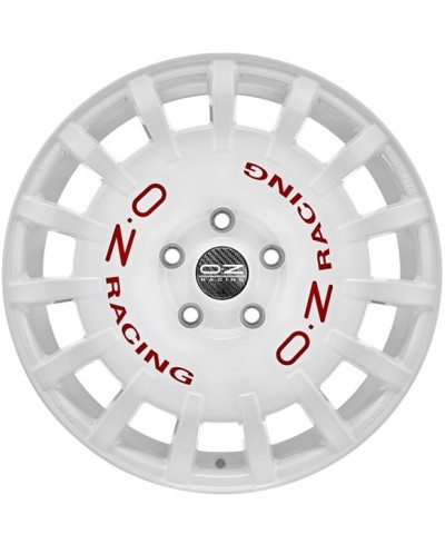 Jante ALU, OZ RALLY RACING  WHITE + RED LETTER 7X17 4/100 ET30, Alésage 68.1
