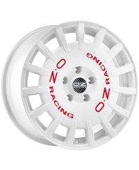 Jante ALU, OZ RALLY RACING  WHITE + RED LETTER 7X17 4/108 ET40, Alésage 75