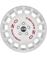 Jante ALU, OZ RALLY RACING  WHITE + RED LETTER 7X17 4/108 ET40, Alésage 75