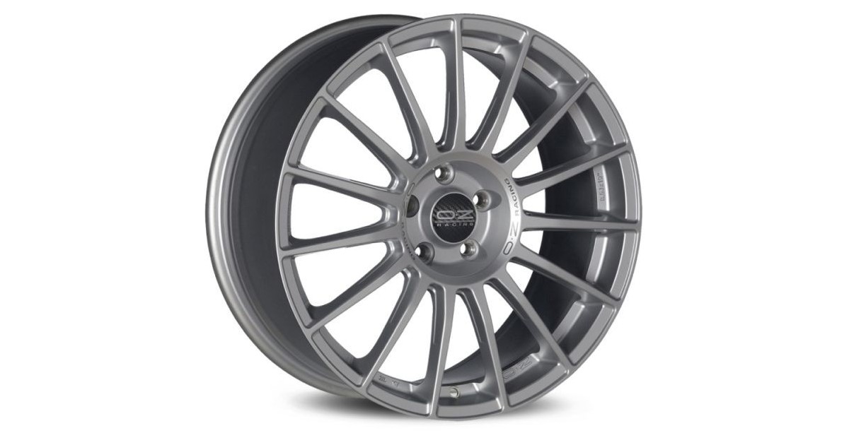 Jante ALU, OZ SUPERTURISMO LM  MATT RACE SILVER + BLACK LETTERING, 8X18 5/112 ET45, Alésage 66.6