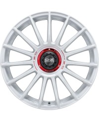 Jante ALU, OZ  SUPERTURISMO EVOLUZIONE WRC Blanc racing , Lettrage rouge 8.5X19 5/112 ET38, Alésage 75.1
