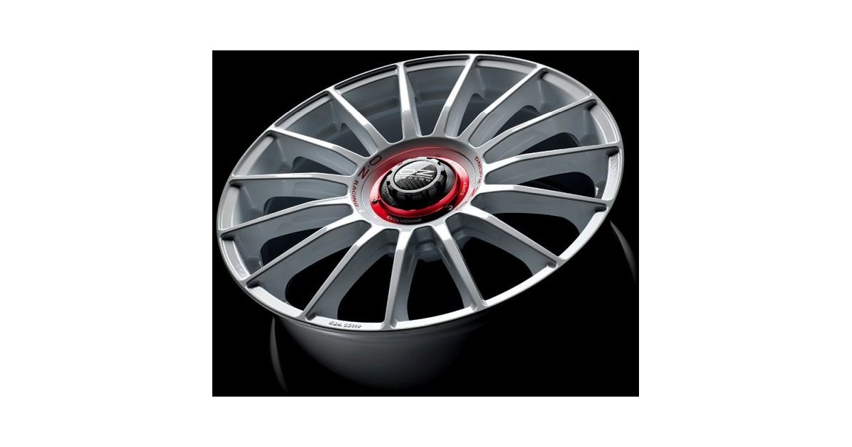 Jante ALU, OZ  SUPERTURISMO EVOLUZIONE WRC Blanc racing , Lettrage rouge 8.5X19 5/112 ET38, Alésage 75.1