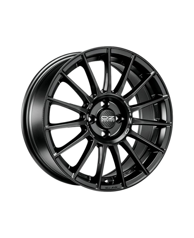 Jante ALU, OZ  Superturismo LM - Noir mat  ,Lettrage argent 7.5X17 4/108 ET40, Alésage 75