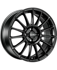 Jante ALU, OZ  Superturismo LM - Noir mat  ,Lettrage argent 7.5X17 4/108 ET40, Alésage 75