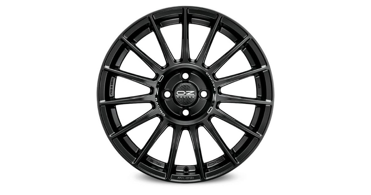 Jante ALU, OZ  Superturismo LM ,MATT BLACK+SILVER LETTER 7.5X17 4/100 ET42, Alésage 68.1