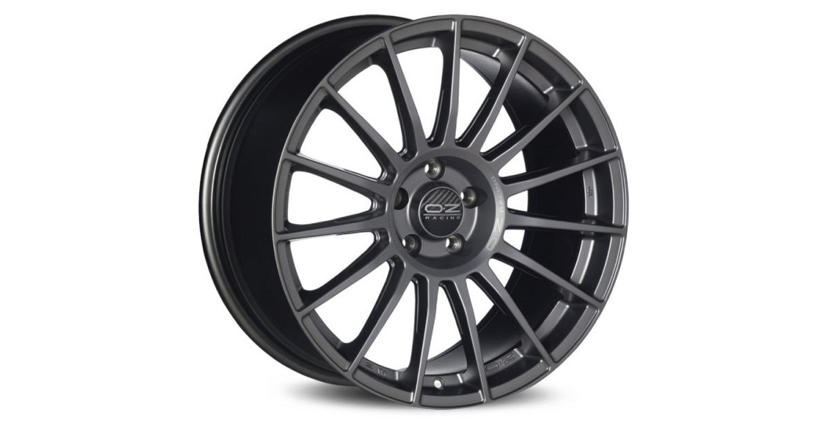 Jante ALU, OZ SUPERTURISMO LM MATT GRAPHITE + SILVER LETTER 7.5X17 4/100 ET35, Alésage 68