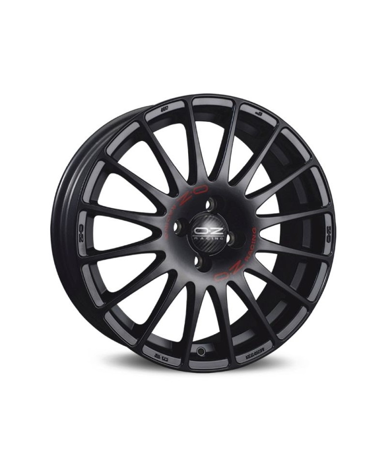 Jante ALU, OZ Superturismo GT - Noir mat , Lettrage rouge 8X18 5/112 ET35, Alésage 75