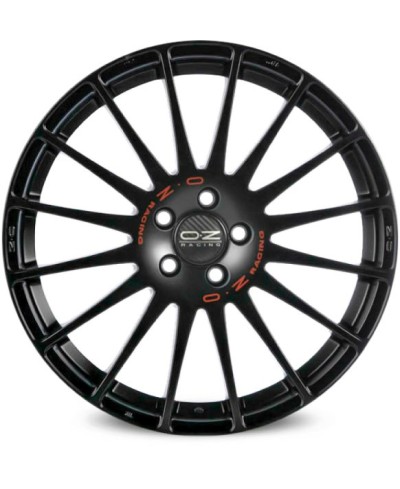 Jante ALU, OZ Superturismo GT - Noir mat , Lettrage rouge 8X18 5/112 ET35, Alésage 75