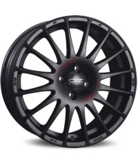 Jante ALU, OZ  Superturismo GT - Noir mat , Lettrage rouge 6.5X15 4/108 ET25, Alésage 65.1