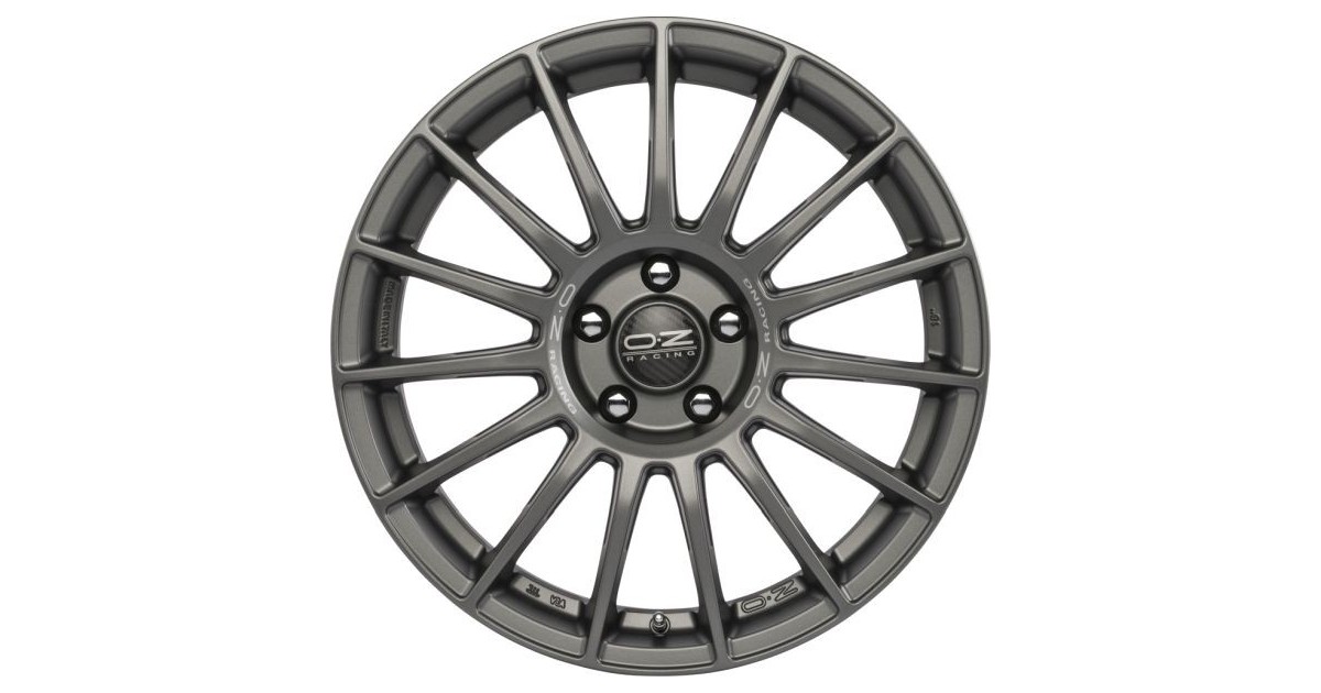 Jante ALU, OZ  SUPERTURISMO LM  MATT GRAPHITE / SILVER LETTER 9.5X19 5/114.3 ET45, Alésage 75