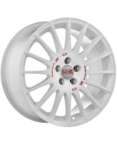 Jante ALU, OZ Superturismo WRC - Blanc racing / lettrage rouge 7X17 4/108 ET42, Alésage 75