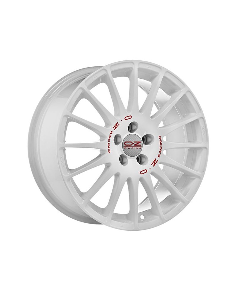 Jante ALU, OZ Superturismo WRC - Blanc racing / lettrage rouge 7X17 4/108 ET42, Alésage 75