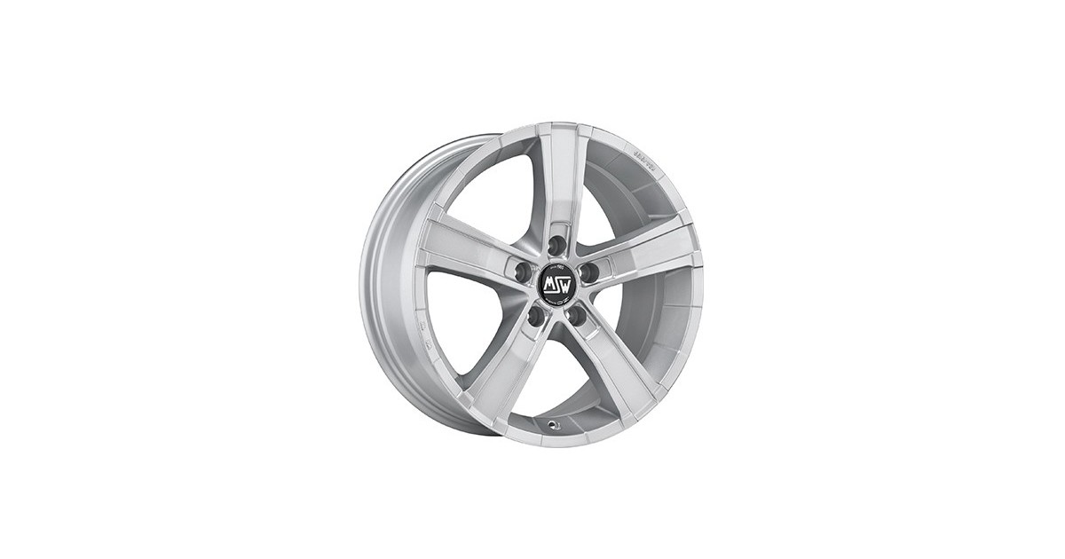 Jante ALU, MSW SAHARA5/SI/ET45 FULL SILVER, 8X17 5/120 ET45, Alésage 65.06