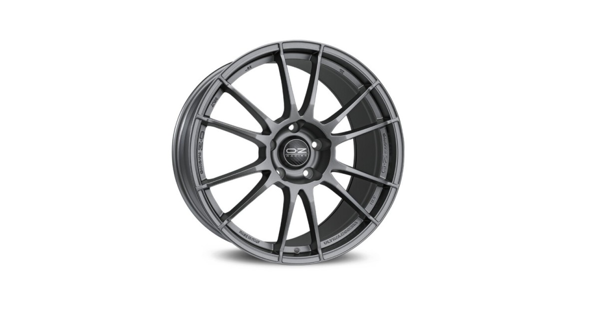 , OZ ULTRALEGGERA HLT MATT GRAPHITE, 7X17 4/98 ET35, Alésage 58.1