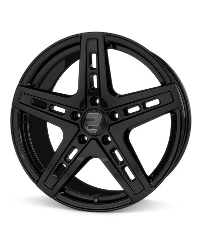 Jante ALU, Wheelworld - 2DRV  WH38 SW+ Noir brillant laqué 9.5X22 5/112 ET58, Alésage 66.6