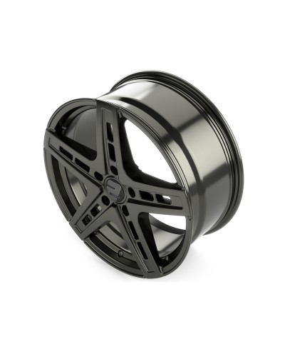 Jante ALU, Wheelworld - 2DRV WH38 SW+ Noir brillant laqué 9.5X22 5/120 ET42, Alésage 72.6