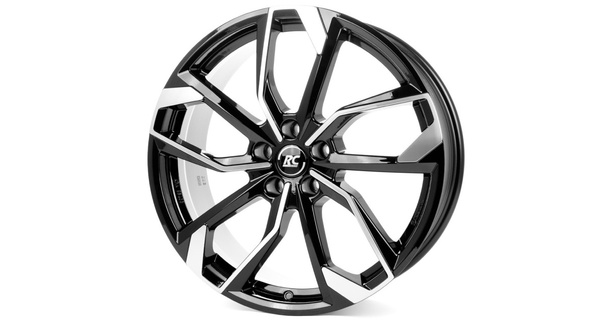 Jante Alu  RC-Design RC34 (SGVP) Gloss Black Full Polished 8,5x19 5x112 ET42  Alésage 57.1