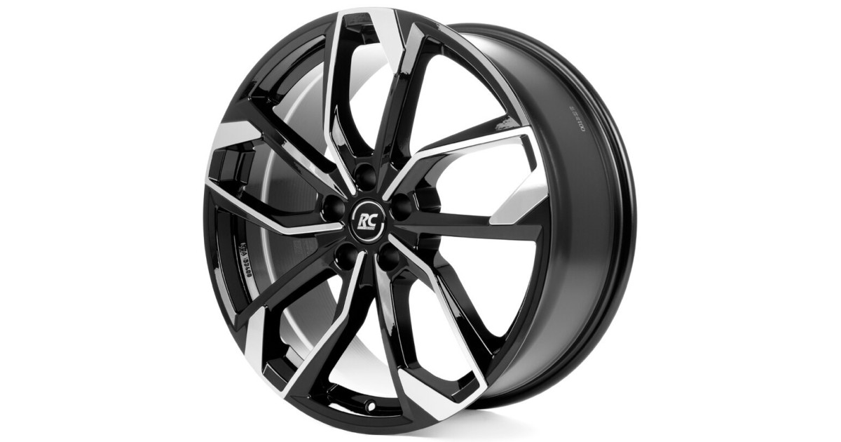 Jante Alu  RC-Design RC34 (SGVP) Gloss Black Full Polished 8,5x19 5x112 ET42  Alésage 57.1