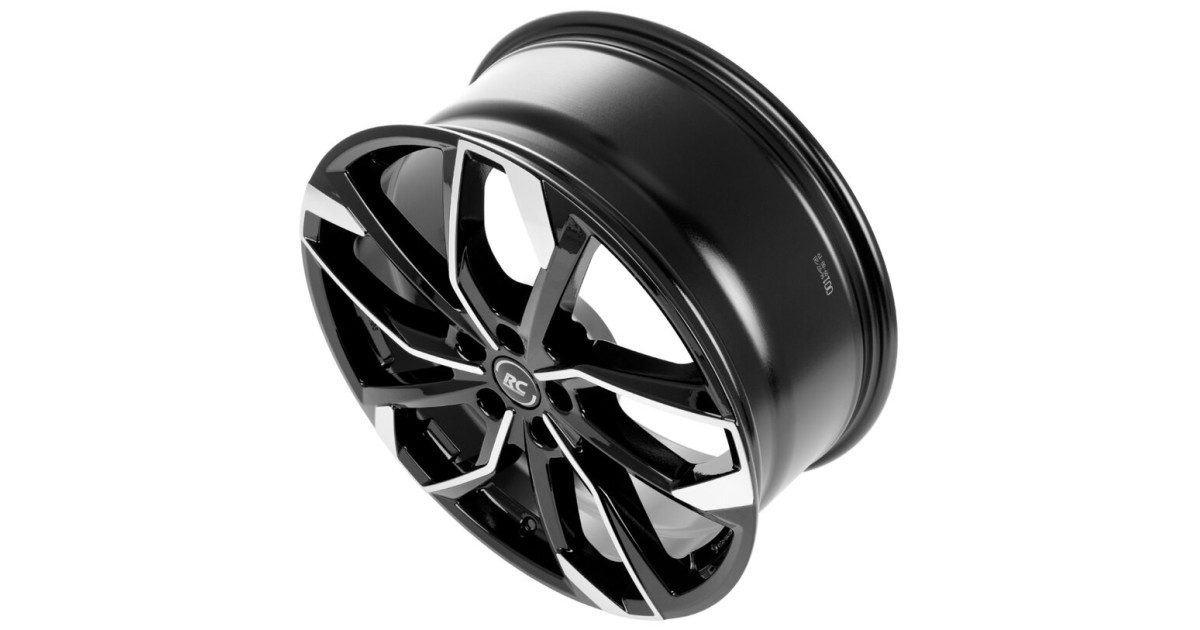 Jante Alu  RC-Design RC34 (SGVP) Gloss Black Full Polished 8,5x19 5x112 ET42  Alésage 57.1