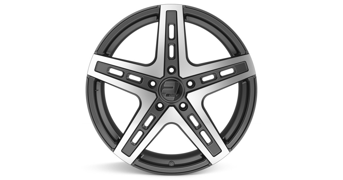 Jante ALU, Wheelworld - 2DRV WH38 DGP+  Daytona grey / polished face 9.5X22 5/112 ET58, Alésage 66.6