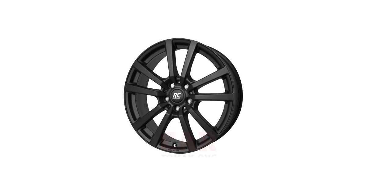 Jante ALU, RC-Design RC25/SKM/ET42.5 schwarz-matt lackiert, 8X18 5/108 ET42.5, Alésage 63.40
