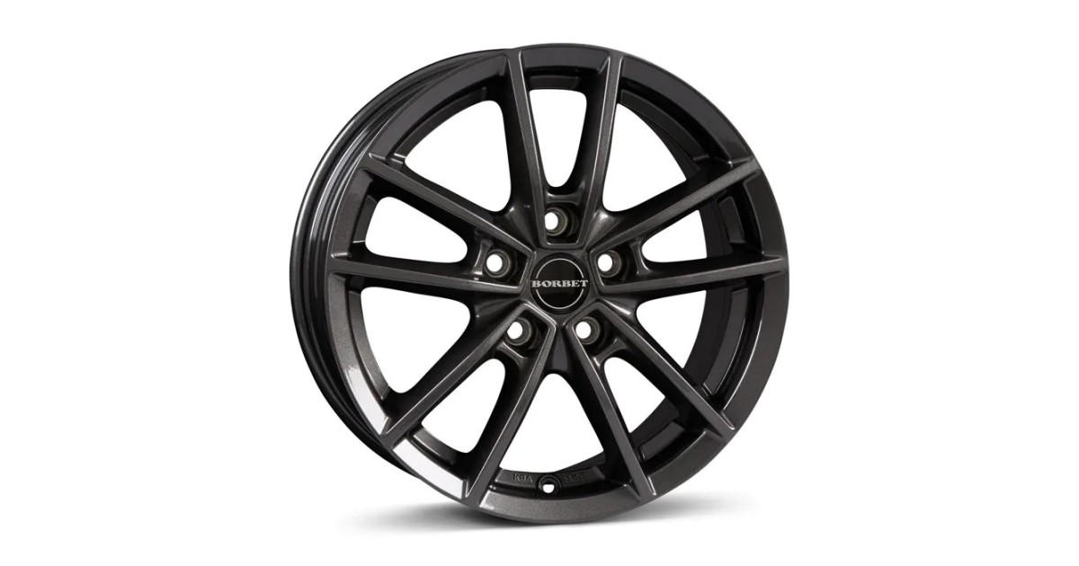 Jante Alu Borbet W (MAG) Mistral Anthracite Glossy  8x19 5x112 ET37 , Alésage 66.6