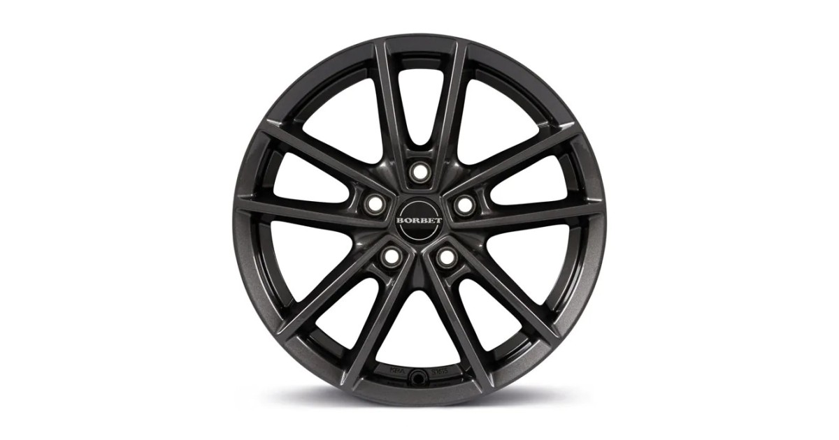 Jante Alu Borbet W (MAG) Mistral Anthracite Glossy  8x19 5x112 ET37 , Alésage 66.6