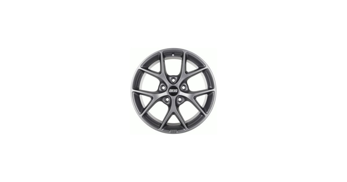 Jante ALU, BBS SR/GR/ET42 himalaya-grau matt, 8X18 5/108 ET42, Alésage 70