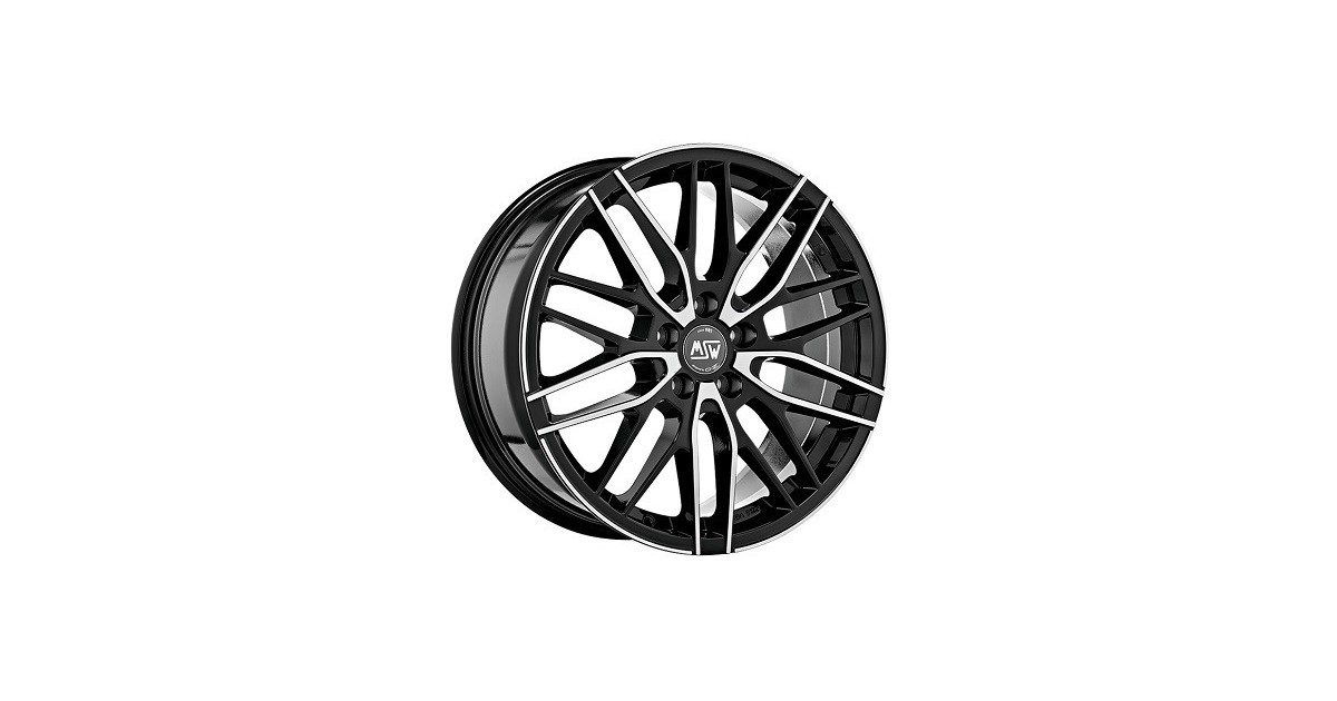 Jante ALU, MSW 72/GBFP/ET40 GLOSS BLACK F. POL., 8X18 5/110 ET40, Alésage 65.06