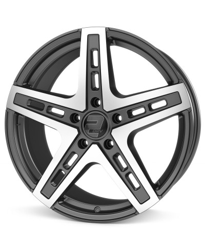 Jante ALU, Wheelworld - 2DRV WH38 DGP+ Daytona Anthracite / Face polie 9.5X22 5/120 ET42, Alésage 72.6