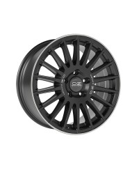 Jante ALU, OZ  RALLY DESERT Noir Mat + Bord Poli + Lettrage argent 8X18 6/139.70 ET48, Alésage 92.4