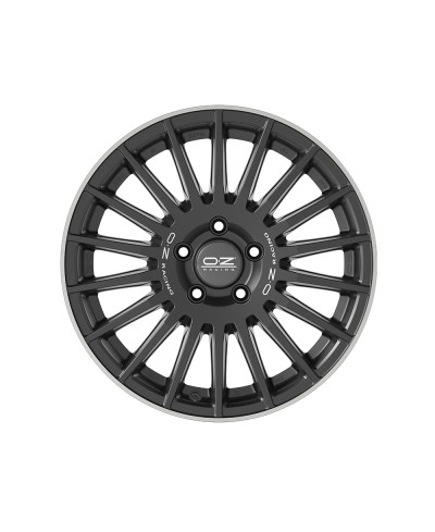 Jante ALU, OZ  RALLY DESERT Noir Mat + Bord Poli + Lettrage argent 8X18 6/139.70 ET48, Alésage 92.4