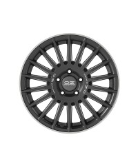 Jante ALU, OZ  RALLY DESERT Noir Mat + Bord Poli + Lettrage argent 8X18 6/139.70 ET48, Alésage 92.4