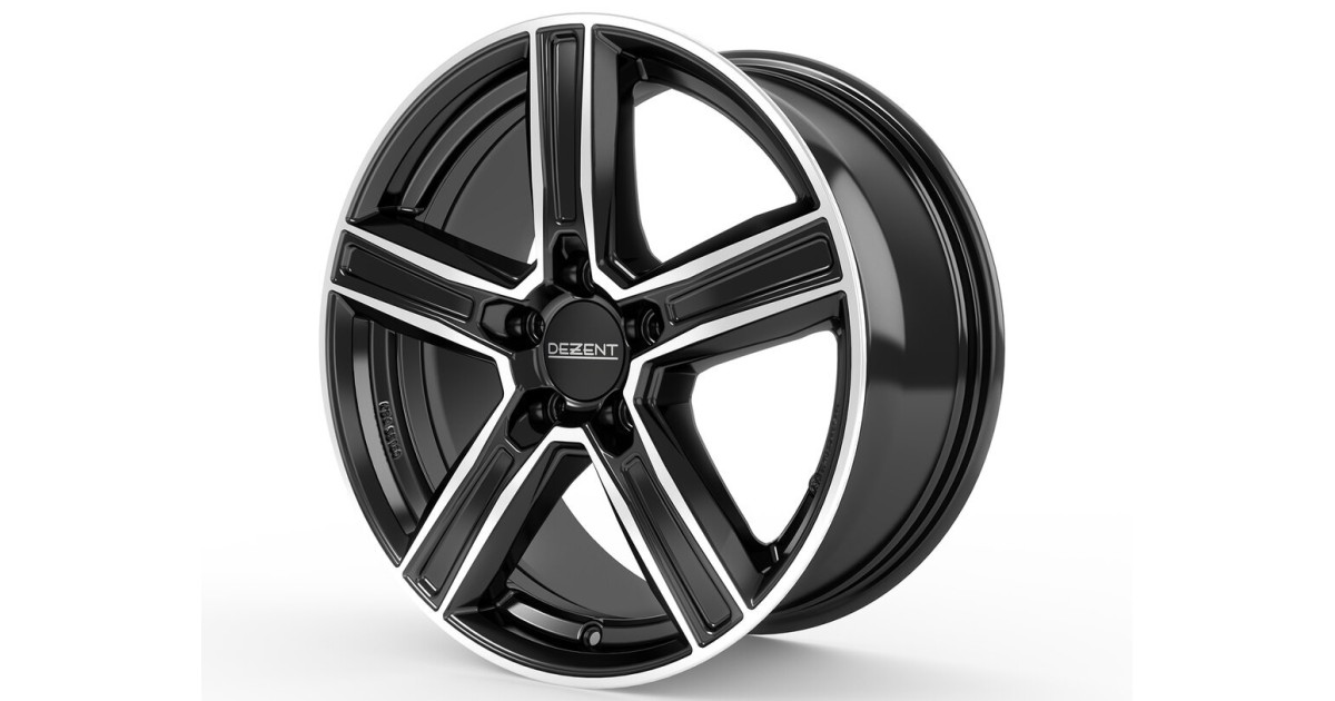 Jante Alu Dezent KG dark Black Polished 6,5x18 5x114.3 ET38  , Alésage 66.1