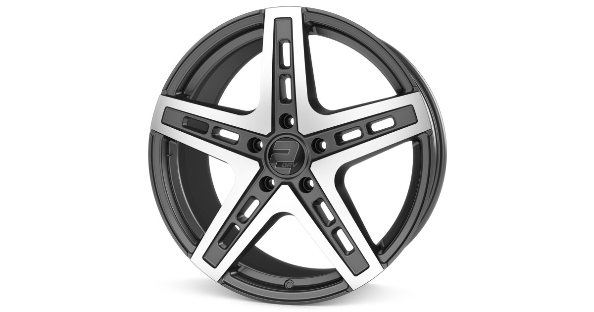 Jante ALU, Wheelworld - 2DRV WH38 DGP+ Daytona Anthracite / Face polie 9.5X22 5/108 ET40, Alésage 72.6