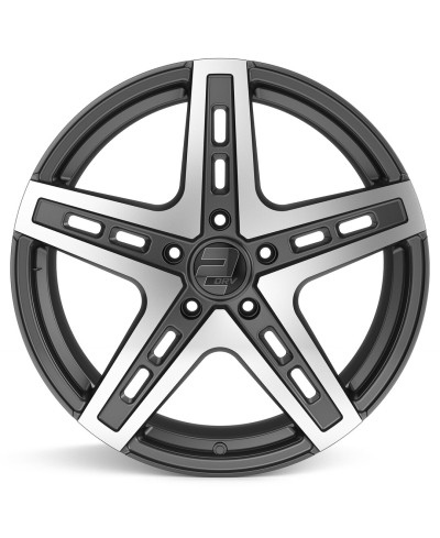 Jante ALU, Wheelworld - 2DRV WH38 DGP+ Daytona Anthracite / Face polie 9.5X22 5/112 ET35, Alésage 66.6