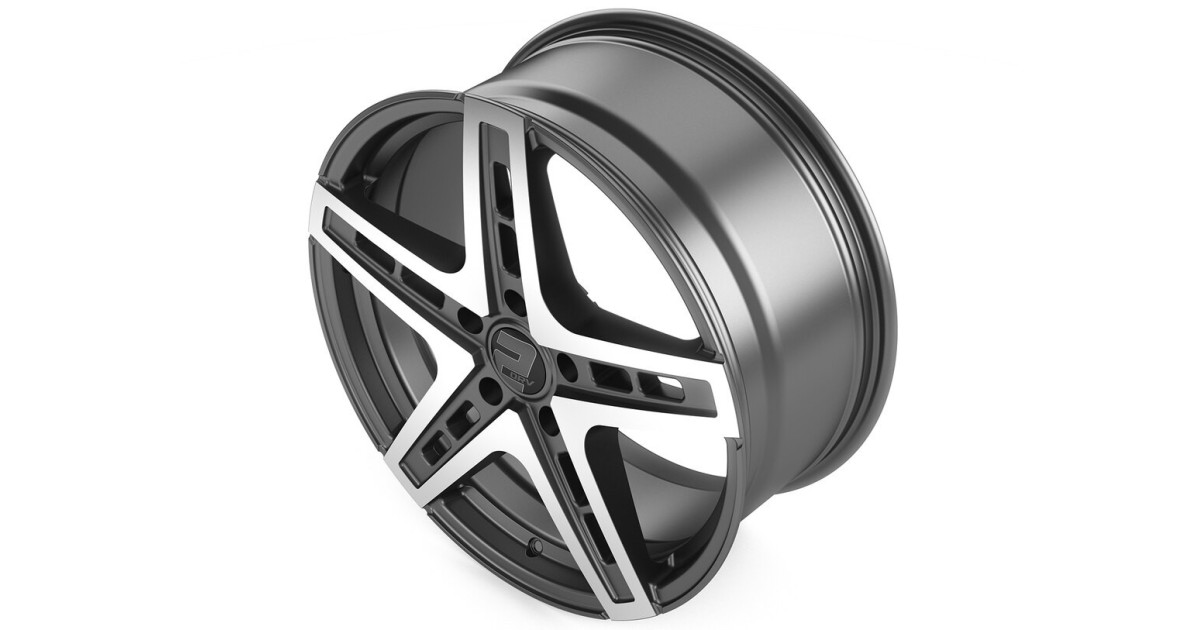 Jante ALU, Wheelworld - 2DRV WH38 DGP+ Daytona Anthracite / Face polie 9.5X22 5/112 ET35, Alésage 66.6