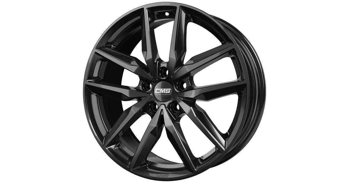 Jante ALU, CMS C28 Noir Brillant, 7X17 5/100 ET40, Alésage 57.1