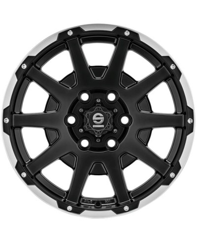 Jante ALU, SPARCO Dakar Noir mat / liseré poli / rivets 7.5X17 6/139.7ET24, Alésage 106.1
